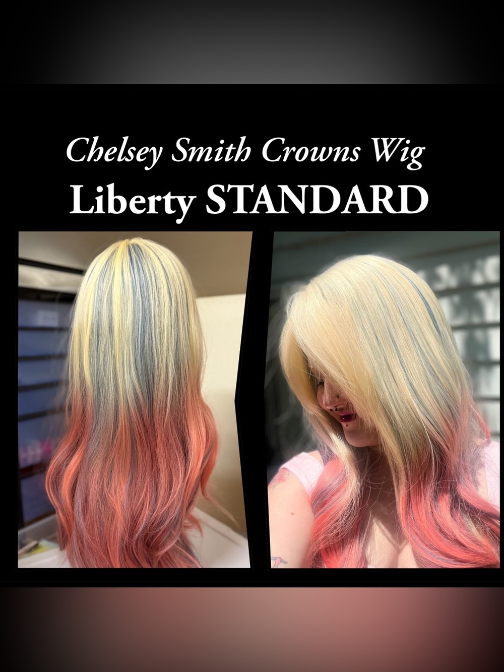 Liberty STANDARD Blonde with Pink Ombre Wig by Chelsey Smith Crowns